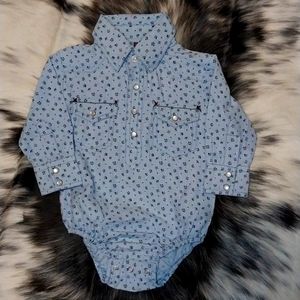 Infant Girl's Rafter C Western Onesie